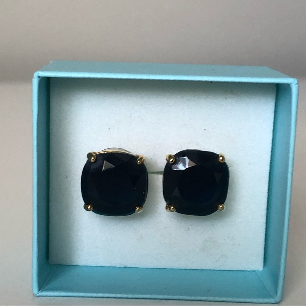 Kate Spade Navy Square Stud Earrings